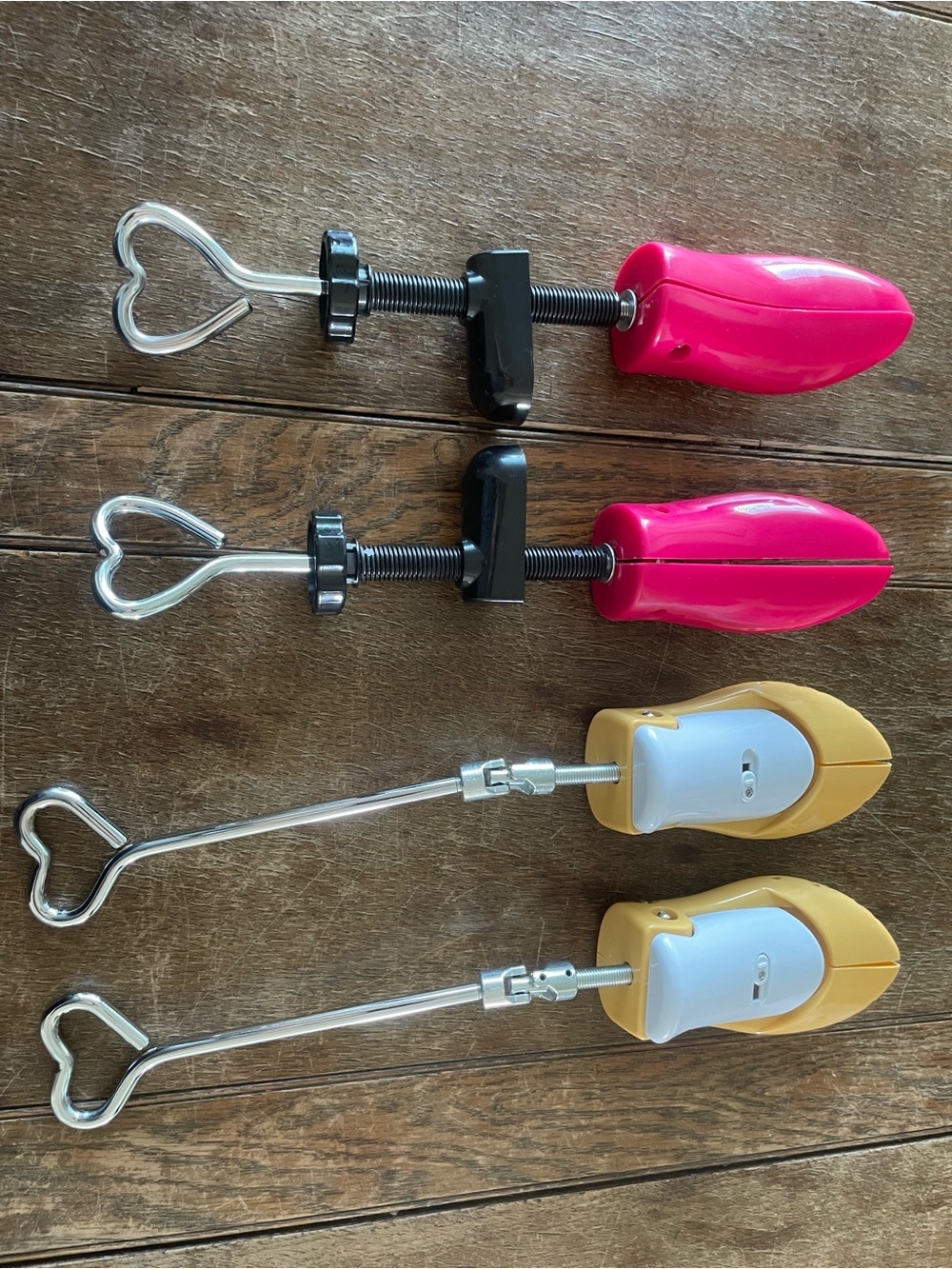Shoe/Boot Stretchers - Set of Two (Pink and Yellow)